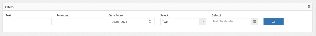 Filter Panel Component