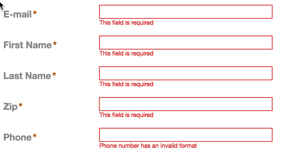 Form after validation
